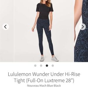 Lululemon Wunder Under Hi-Rise
Tight 28”
